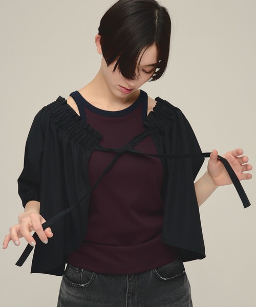eL（エル）の「【eL】Off Shoulder Blouse/668773（シャツ/ブラウス・レディース・ホワイト・FREE）」の14枚目の写真