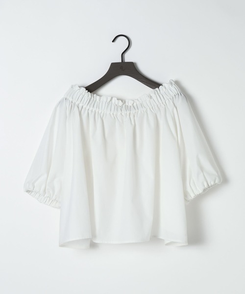 eL（エル）の「【eL】Off Shoulder Blouse/668773（シャツ/ブラウス・レディース・ホワイト・FREE）」の5枚目の写真