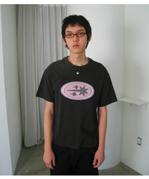 OVAL 3STAR LOGO TEE_CHARCOAL(NG2GMUT513A)