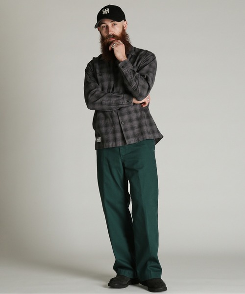 Schott(ショット)の「Schott/ショット/HERRINGBONE TROUSERS/ヘリンボーン パンツ(スラックス・メンズ・ダークグリーン/ライトグレー/ブラック・30/36/34/32)」の13枚目の写真
