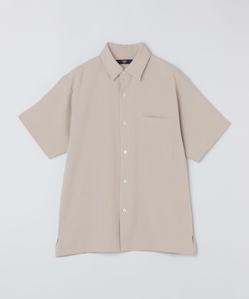 SHIPS Colors（シップス カラーズ）の「SHIPS Colors:〈吸水速乾・洗濯機可能〉2WAY ストレッチ ボックス シャツ◇（シャツ/ブラウス・メンズ・ネイビー/ベージュ/ブルー/ライトグレー/ベージュ系/ロイヤルブルー/トップグレー/ダークブルー・MEDIUM/X-LARGE/LARGE）」の3枚目の写真