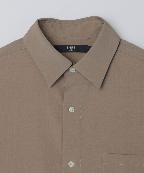 SHIPS Colors（シップス カラーズ）の「SHIPS Colors:〈吸水速乾・洗濯機可能〉2WAY ストレッチ ボックス シャツ◇（シャツ/ブラウス・メンズ・ネイビー/ベージュ/ブルー/ライトグレー/ベージュ系/ロイヤルブルー/トップグレー/ダークブルー・MEDIUM/X-LARGE/LARGE）」の14枚目の写真