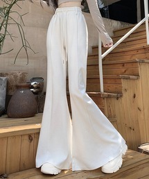 ハイウエストワイドフレアパンツ