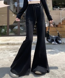 ハイウエストワイドフレアパンツ