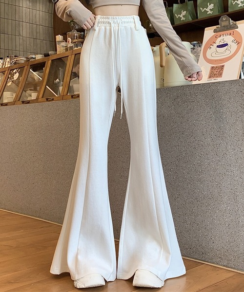 by LEGNA（バイレグナ）の「ハイウエストワイドフレアパンツ（その他パンツ・レディース・ホワイト/ブラック/杢グレー・SMALL/MEDIUM/X-LARGE/LARGE）」の22枚目の写真