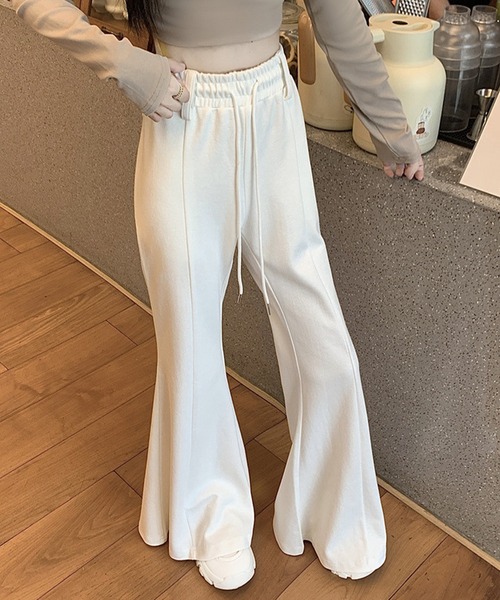 by LEGNA（バイレグナ）の「ハイウエストワイドフレアパンツ（その他パンツ・レディース・ホワイト/ブラック/杢グレー・SMALL/MEDIUM/X-LARGE/LARGE）」の17枚目の写真
