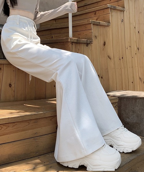 by LEGNA（バイレグナ）の「ハイウエストワイドフレアパンツ（その他パンツ・レディース・ホワイト/ブラック/杢グレー・SMALL/MEDIUM/X-LARGE/LARGE）」の19枚目の写真