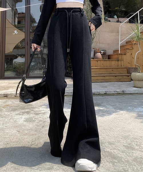 by LEGNA（バイレグナ）の「ハイウエストワイドフレアパンツ（その他パンツ・レディース・ホワイト/ブラック/杢グレー・SMALL/MEDIUM/X-LARGE/LARGE）」の20枚目の写真