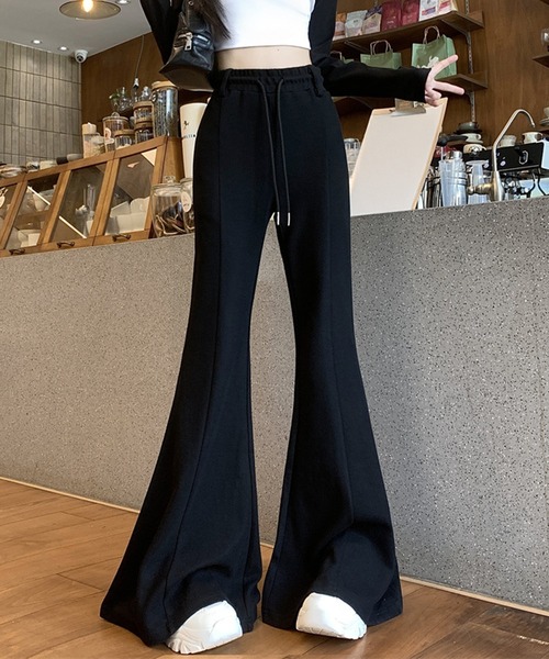 by LEGNA（バイレグナ）の「ハイウエストワイドフレアパンツ（その他パンツ・レディース・ホワイト/ブラック/杢グレー・SMALL/MEDIUM/X-LARGE/LARGE）」の11枚目の写真