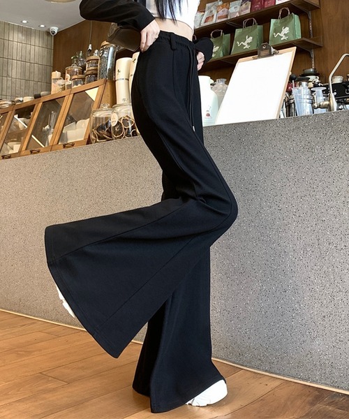 by LEGNA（バイレグナ）の「ハイウエストワイドフレアパンツ（その他パンツ・レディース・ホワイト/ブラック/杢グレー・SMALL/MEDIUM/X-LARGE/LARGE）」の13枚目の写真