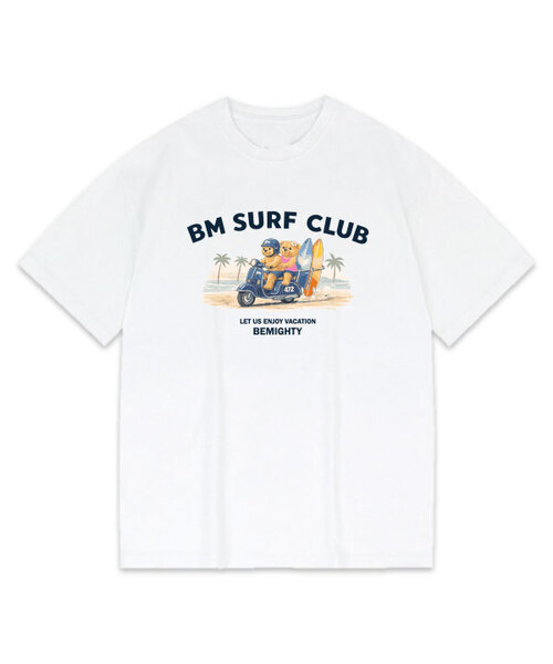 BEMIGHTY(ビーマイティー)の「ベアトリップ オーバーサイズ 半袖Tシャツ(Tシャツ/カットソー・メンズ・ネイビー/ホワイト/ブラック/グレー・X-LARGE/XX-LARGE/LARGE)」の2枚目の写真