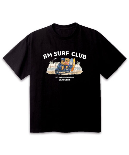 BEMIGHTY(ビーマイティー)の「ベアトリップ オーバーサイズ 半袖Tシャツ(Tシャツ/カットソー・メンズ・ネイビー/ホワイト/ブラック/グレー・X-LARGE/XX-LARGE/LARGE)」の1枚目の写真
