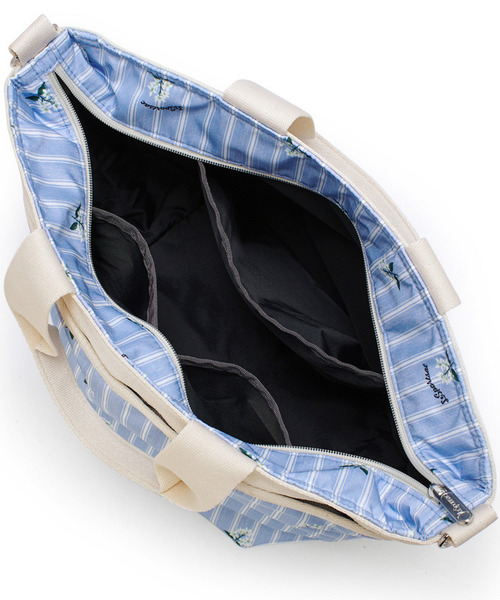 LeSportsac（レスポートサック）の「BUCKET TOTE ジャスミンストライプ（トートバッグ・レディース・ブルー・FREE）」の6枚目の写真