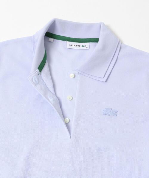 LACOSTE(ラコステ)の「LACOSTE ダブルカラーポロシャツ(ポロシャツ・レディース・ホワイト/ブルー系その他・36)」の6枚目の写真