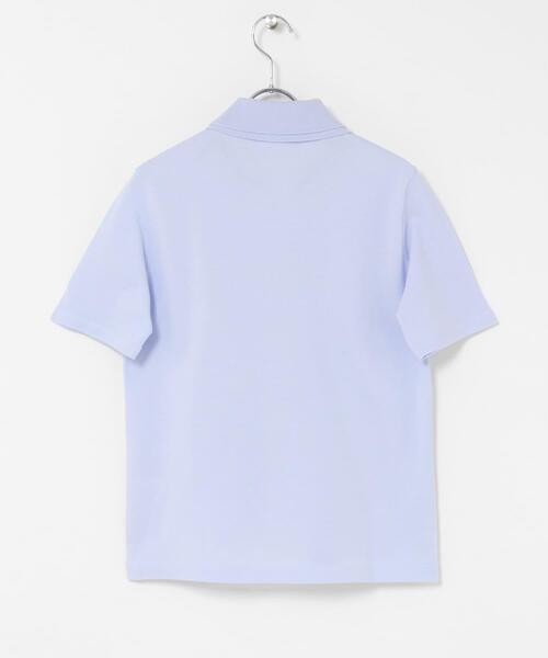 LACOSTE(ラコステ)の「LACOSTE ダブルカラーポロシャツ(ポロシャツ・レディース・ホワイト/ブルー系その他・36)」の7枚目の写真