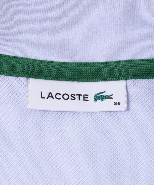 LACOSTE(ラコステ)の「LACOSTE ダブルカラーポロシャツ(ポロシャツ・レディース・ホワイト/ブルー系その他・36)」の9枚目の写真