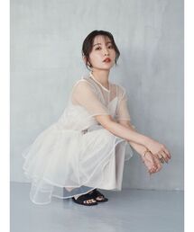ELENDEEK | 【yuumi×ELENDEEK】CAMI SET ASYMMETRY BL(シャツ/ブラウス)