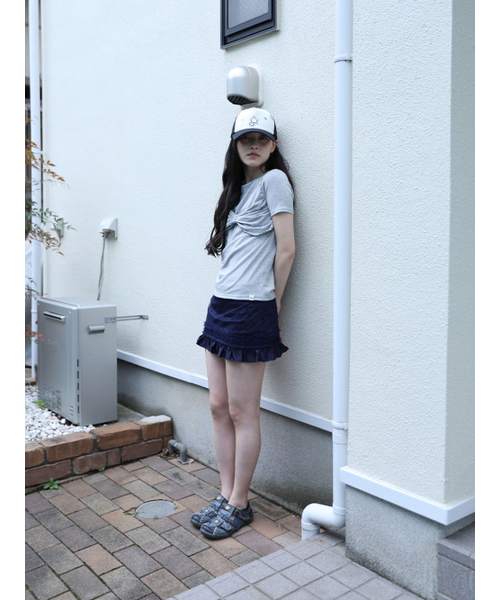 UGLY SHADOW(アグリーシャドウ)の「MESH STAR RUFFLE MINI SKIRT(NAVY)(スカート・レディース・その他・SMALL/MEDIUM)」の3枚目の写真