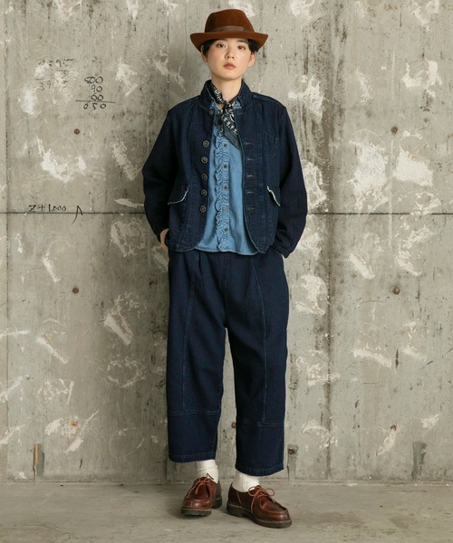 Brocante（ブロカント）の「[Brocante / ブロカント] 6ozインディゴデニム ヴロンカルディガンシャツ（シャツ/ブラウス・レディース・インディゴブルー・2）」の20枚目の写真
