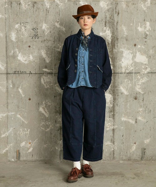 Brocante（ブロカント）の「[Brocante / ブロカント] 6ozインディゴデニム ヴロンカルディガンシャツ（シャツ/ブラウス・レディース・インディゴブルー・2）」の21枚目の写真