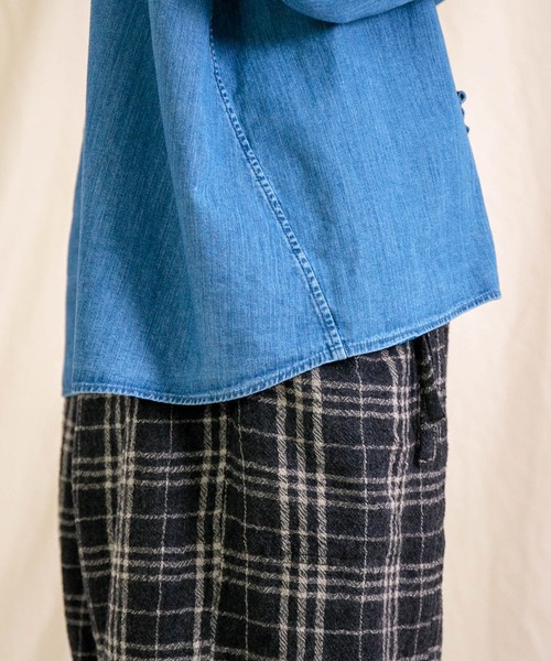 Brocante（ブロカント）の「[Brocante / ブロカント] 6ozインディゴデニム ヴロンカルディガンシャツ（シャツ/ブラウス・レディース・インディゴブルー・2）」の8枚目の写真
