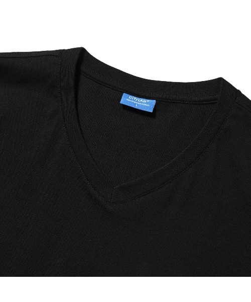Lafayette（ラファイエット）の「シティラブ  Tシャツ -【CITYLAB  Fitted T-Shirt V Neck 0208V】（Tシャツ/カットソー・メンズ・ブラック/ホワイト・XL/L/M/XXL）」の7枚目の写真