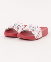 VANS ヴァンズ OVER SLIDE オーバースライド V7350 JP.PTN WHITE/RED