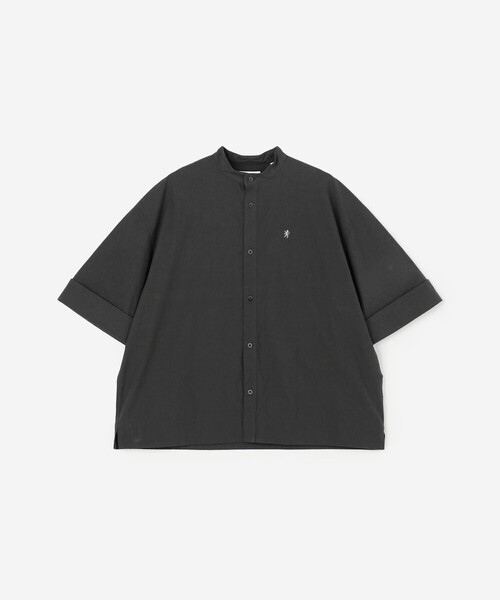 GYMPHLEX(ジムフレックス)の「Gymphlex | タイプライター スタンドカラー半袖シャツ MEN(シャツ/ブラウス・メンズ・ホワイト/ブラック系その他・L/M)」の4枚目の写真