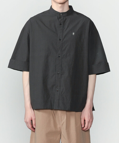 GYMPHLEX(ジムフレックス)の「Gymphlex | タイプライター スタンドカラー半袖シャツ MEN(シャツ/ブラウス・メンズ・ホワイト/ブラック系その他・L/M)」の10枚目の写真