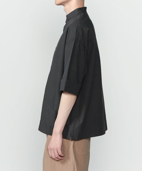 GYMPHLEX(ジムフレックス)の「Gymphlex | タイプライター スタンドカラー半袖シャツ MEN(シャツ/ブラウス・メンズ・ホワイト/ブラック系その他・L/M)」の11枚目の写真
