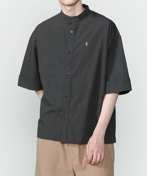 GYMPHLEX(ジムフレックス)の「Gymphlex | タイプライター スタンドカラー半袖シャツ MEN(シャツ/ブラウス・メンズ・ホワイト/ブラック系その他・L/M)」の13枚目の写真