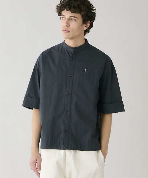 GYMPHLEX(ジムフレックス)の「Gymphlex | タイプライター スタンドカラー半袖シャツ MEN(シャツ/ブラウス・メンズ・ホワイト/ブラック系その他・L/M)」の16枚目の写真