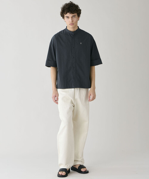 GYMPHLEX(ジムフレックス)の「Gymphlex | タイプライター スタンドカラー半袖シャツ MEN(シャツ/ブラウス・メンズ・ホワイト/ブラック系その他・L/M)」の17枚目の写真