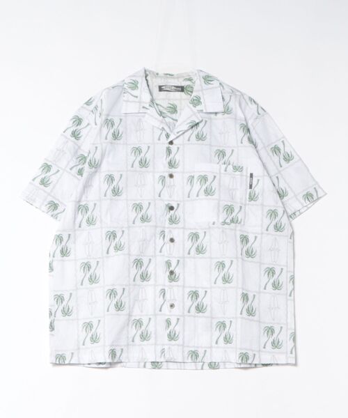 Kahiko(カヒコ)の「【Kahiko】SURF&Palms アイナロアMEN'Sシャツ(シャツ/ブラウス・メンズ・ホワイト/ブルー/ベージュ/ブラック・FREE)」の1枚目の写真