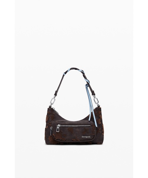 Desigual(デシグアル)の「Flower Texture D-Logo Mini Shoulder Bag/フラワーテクスチャーDロゴミニショルダーバッグ(ショルダーバッグ・レディース・ブラウン・FREE)」の3枚目の写真