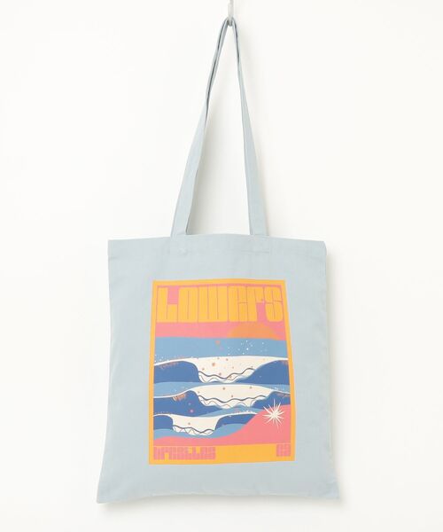 FREAK'S STORE(フリークスストア)の「GREENROOM GALLERY × FREAK'S STORE / グリーンルームギャラリー 別注 Daniella Manini トートバッグ(トートバッグ・メンズ・サックスブルー/ライトグレー・ONE SIZE)」の2枚目の写真