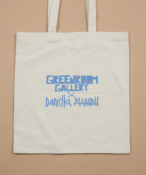 FREAK'S STORE(フリークスストア)の「GREENROOM GALLERY × FREAK'S STORE / グリーンルームギャラリー 別注 Daniella Manini トートバッグ(トートバッグ・メンズ・サックスブルー/ライトグレー・ONE SIZE)」の8枚目の写真