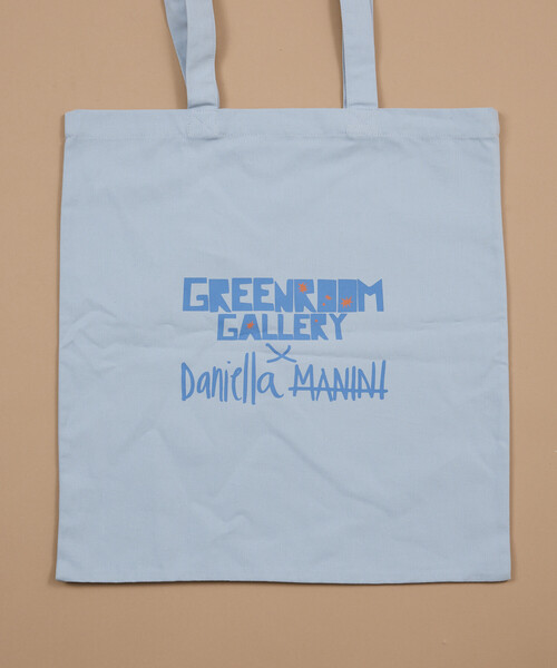 FREAK'S STORE(フリークスストア)の「GREENROOM GALLERY × FREAK'S STORE / グリーンルームギャラリー 別注 Daniella Manini トートバッグ(トートバッグ・メンズ・サックスブルー/ライトグレー・ONE SIZE)」の10枚目の写真
