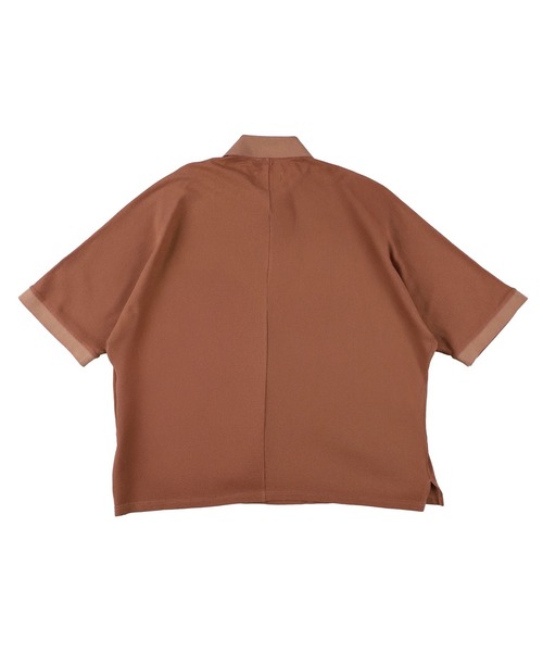 PHINGERIN（フィンガリン）の「【PHINGERIN】DOUBLE POLO（ポロシャツ・メンズ・ライトグリーン/ブラウン/アイボリー・M/L）」の9枚目の写真