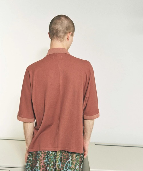 PHINGERIN（フィンガリン）の「【PHINGERIN】DOUBLE POLO（ポロシャツ・メンズ・ライトグリーン/ブラウン/アイボリー・M/L）」の8枚目の写真