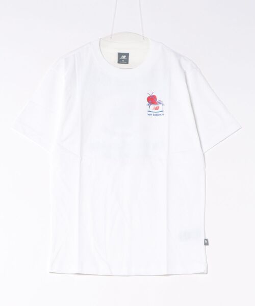 NEW BALANCE(ニューバランス)の「《New Balance》MT61Y1F6(Tシャツ/カットソー・メンズ・ホワイト/ブラック・L/M/S/2XL/XL)」の2枚目の写真
