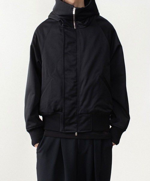 ATTACHMENT(アタッチメント)の「NY/CO サテン N 2Bジャケット / NY/CO SATIN N 2B JACKET(ミリタリージャケット・メンズ・グレー/ブラック・1/4/3/2)」の2枚目の写真