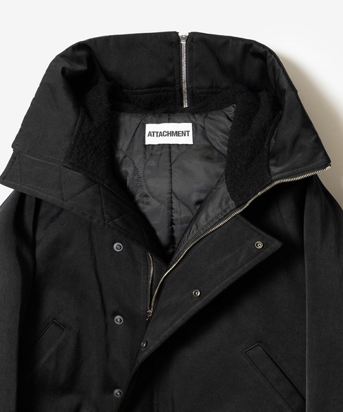 ATTACHMENT(アタッチメント)の「NY/CO サテン N 2Bジャケット / NY/CO SATIN N 2B JACKET(ミリタリージャケット・メンズ・グレー/ブラック・1/4/3/2)」の3枚目の写真
