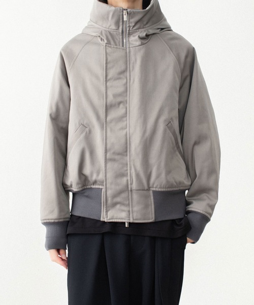 ATTACHMENT(アタッチメント)の「NY/CO サテン N 2Bジャケット / NY/CO SATIN N 2B JACKET(ミリタリージャケット・メンズ・グレー/ブラック・1/4/3/2)」の8枚目の写真