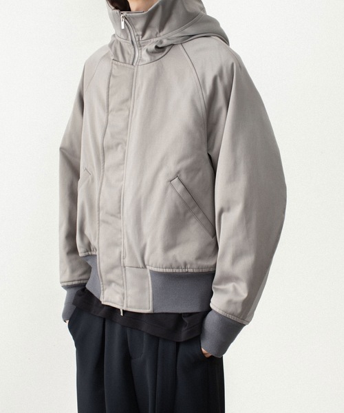 ATTACHMENT(アタッチメント)の「NY/CO サテン N 2Bジャケット / NY/CO SATIN N 2B JACKET(ミリタリージャケット・メンズ・グレー/ブラック・1/4/3/2)」の10枚目の写真