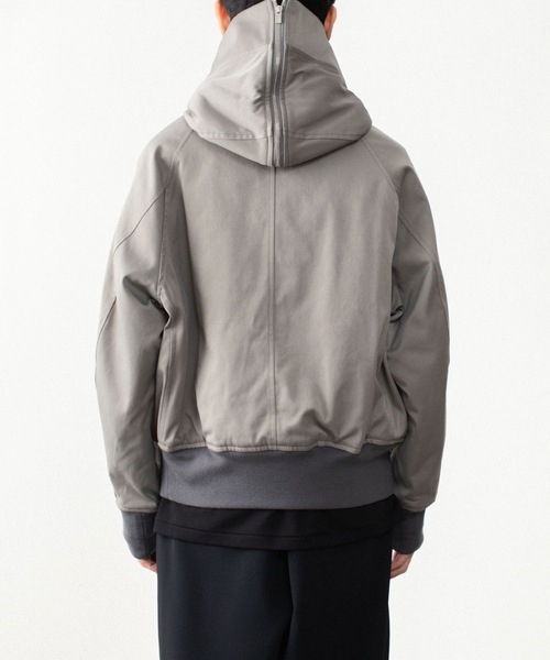 ATTACHMENT(アタッチメント)の「NY/CO サテン N 2Bジャケット / NY/CO SATIN N 2B JACKET(ミリタリージャケット・メンズ・グレー/ブラック・1/4/3/2)」の12枚目の写真