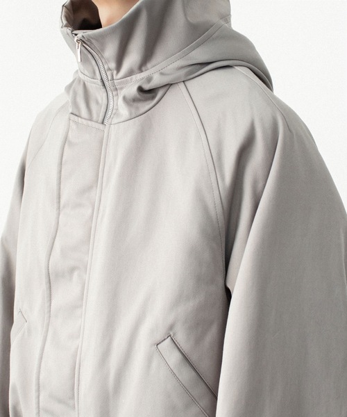 ATTACHMENT(アタッチメント)の「NY/CO サテン N 2Bジャケット / NY/CO SATIN N 2B JACKET(ミリタリージャケット・メンズ・グレー/ブラック・1/4/3/2)」の14枚目の写真