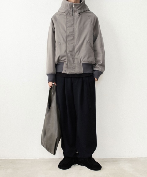 ATTACHMENT(アタッチメント)の「NY/CO サテン N 2Bジャケット / NY/CO SATIN N 2B JACKET(ミリタリージャケット・メンズ・グレー/ブラック・1/4/3/2)」の19枚目の写真