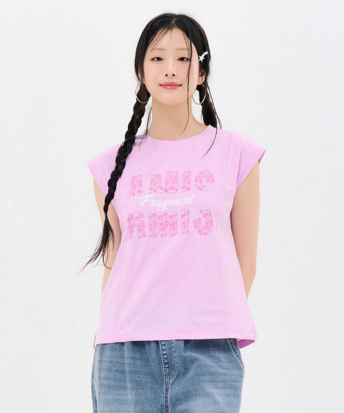 CHASECULT(チェイスカルト)の「レディースクールグラフィックスリーブレスTシャツ-FCRG5961E0T(Tシャツ/カットソー・レディース・バイオレット・85/90)」の2枚目の写真