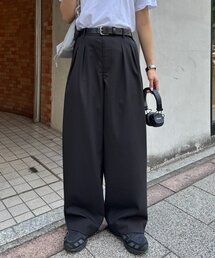 CIAOPANIC TYPY | 【ユニセックス】エアリーストレッチワイドパンツ(スラックス)